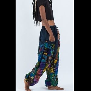 Pants - Tie Dye Cotton Women Harem Pants Pants - Tie Dye Cotton Women Harem Pants